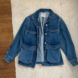 Toteme denim jacket. Size XS, oversized fit (fits like a size 4).